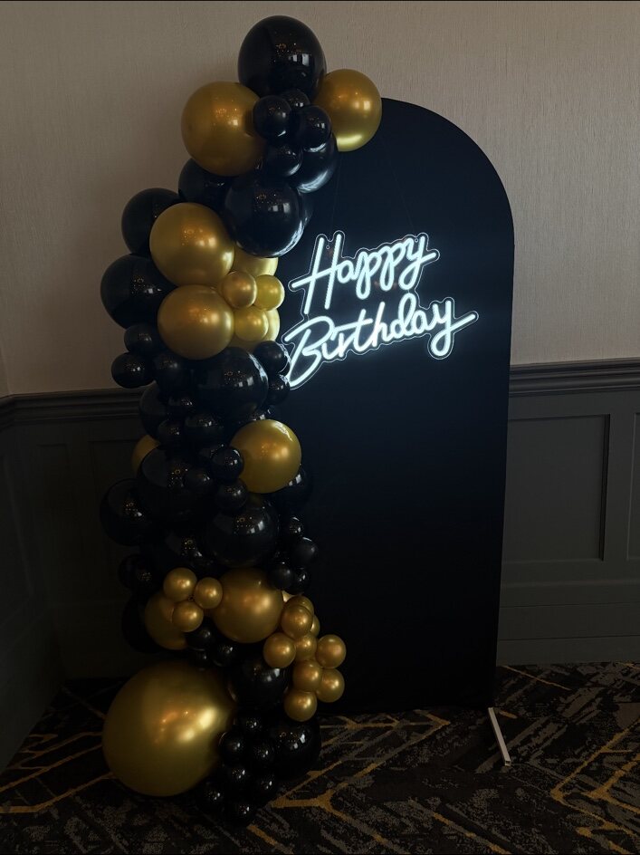 Black and gold birthday